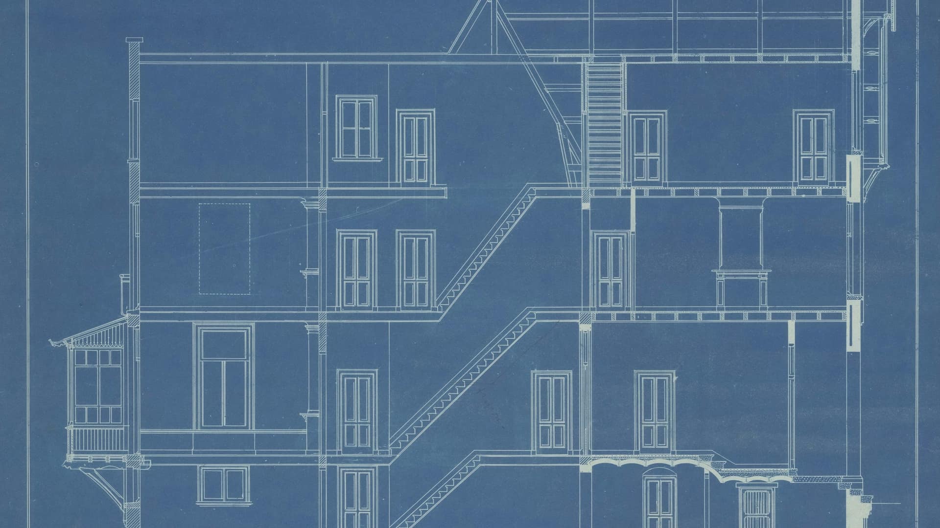 Plan d'architecture industriel détaillé avec annotations techniques